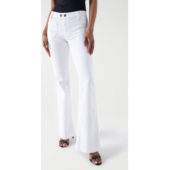 Vêtements Femme Sleeves Jeans Salsa - DESTINY FLARE Blanc