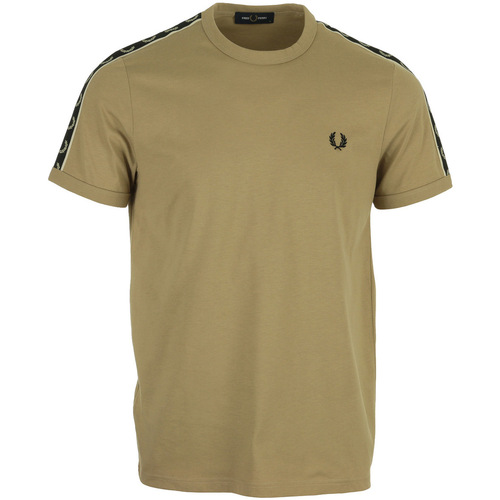 Vêtements Homme T-shirts manches courtes Fred Perry Contrast Taped Ringer T-Shirt Beige