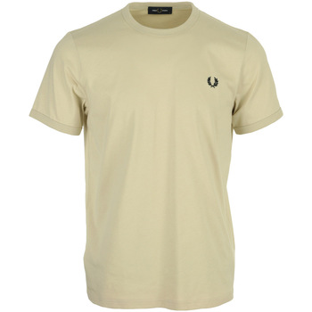 Vêtements Homme T-shirts manches courtes Fred Perry Ringer T-Shirt Beige