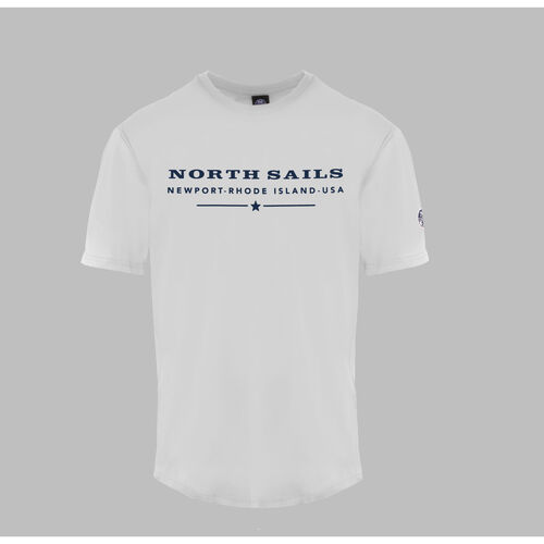 Vêtements Homme T-shirts manches courtes North Sails 9024020101 White Blanc