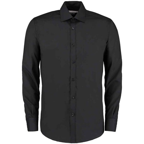 Vêtements Homme Chemises manches longues Kustom Kit K192 Noir