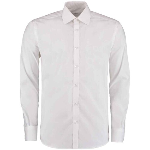 Vêtements Homme Chemises manches longues Kustom Kit K192 Blanc