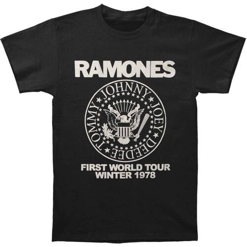 Vêtements T-shirts manches longues Ramones First World Tour 1978 Noir