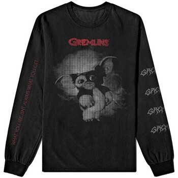 Vêtements T-shirts manches longues Gremlins RO4218 Noir