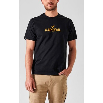 Vêtements Homme T-shirts manches courtes Kaporal - T-shirt col rond - noir Noir