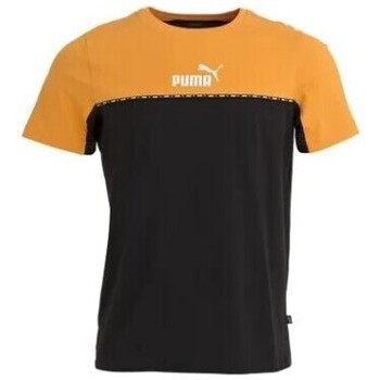 Vêtements Homme T-shirts & Polos Puma M ESS BLKXTAP TEE - GINGER TEA - M Multicolore