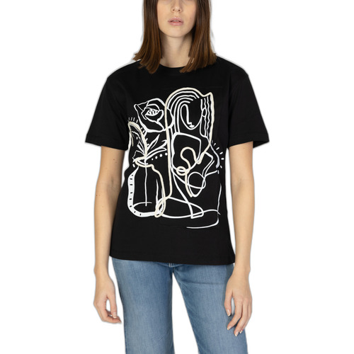 Vêtements Femme T-shirts manches courtes Desigual 24SWTKB0 Noir