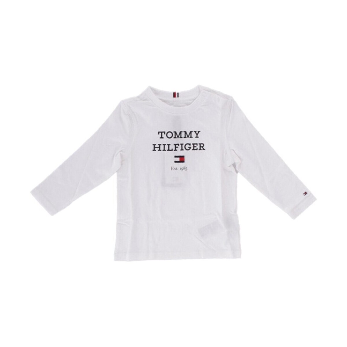 Vêtements Garçon T-shirts manches longues Tommy Hilfiger KB0KB08672 Blanc