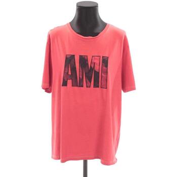 Vêtements Femme Débardeurs / T-shirts sans manche Ami Paris Top en coton Rouge