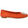 Chaussures Femme Ballerines / babies Reqin's hermes cuir Orange