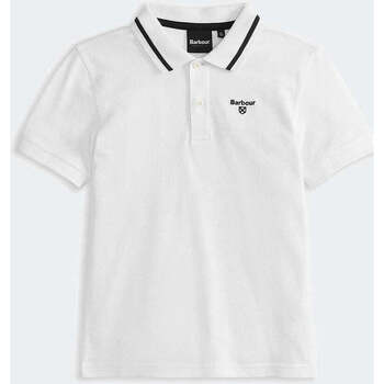 Vêtements Garçon T-shirts & Polos Barbour  Blanc