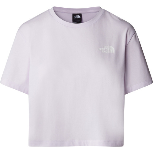 Vêtements Femme Chemises / Chemisiers The North Face W CROPPED SIMPLE DOME TEE Violet