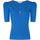 Vêtements Homme T-shirts manches courtes Morgan T-shirt with col v Bleu