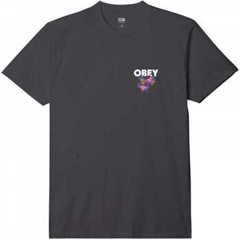 Vêtements Homme T-shirts & Polos Obey floral garden Noir