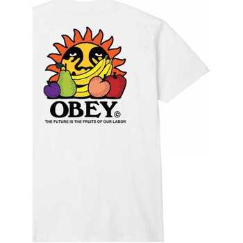 Obey The future is the fruits of ou Blanc