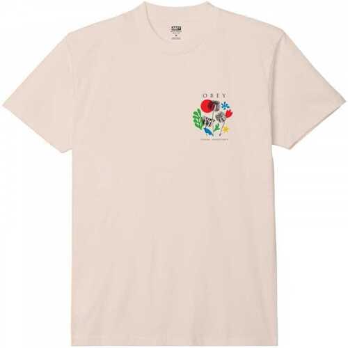 Vêtements Homme Rose is in the air Obey flowers papers scissors Beige