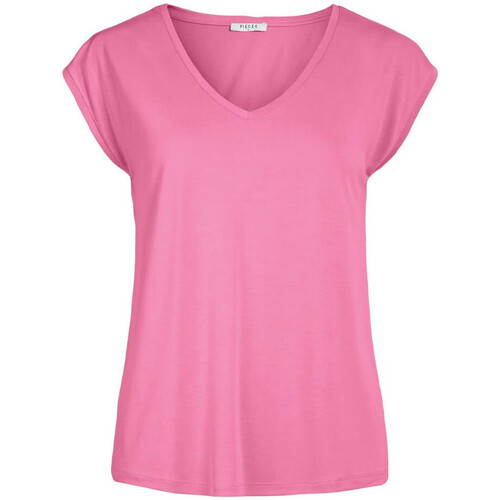 Vêtements Femme T-shirts manches courtes Pieces 17095260 Rose