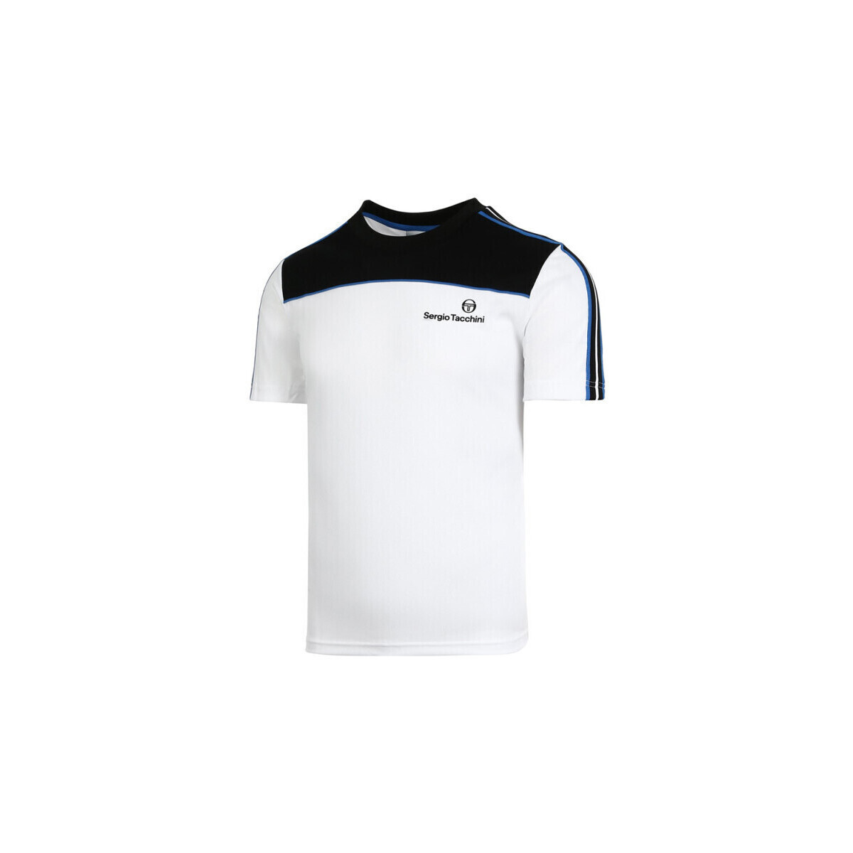 Vêtements Homme T-shirts & Polos Sergio Tacchini T-SHIRT  LISTA PL BLANC BLEU Blanc