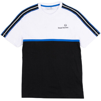 Vêtements Homme T-shirts & TEE-SHORT Polos Sergio Tacchini T-SHIRT  LISTA CO BLANC NOIR Noir