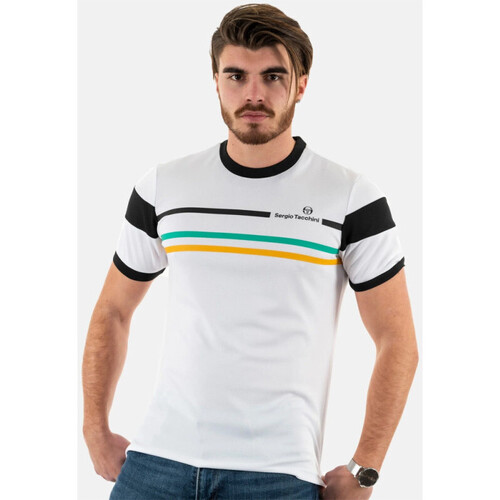 Vêtements Homme T-shirts Trunks & Polos Sergio Tacchini T-SHIRT  PLUG IN BLANC Blanc