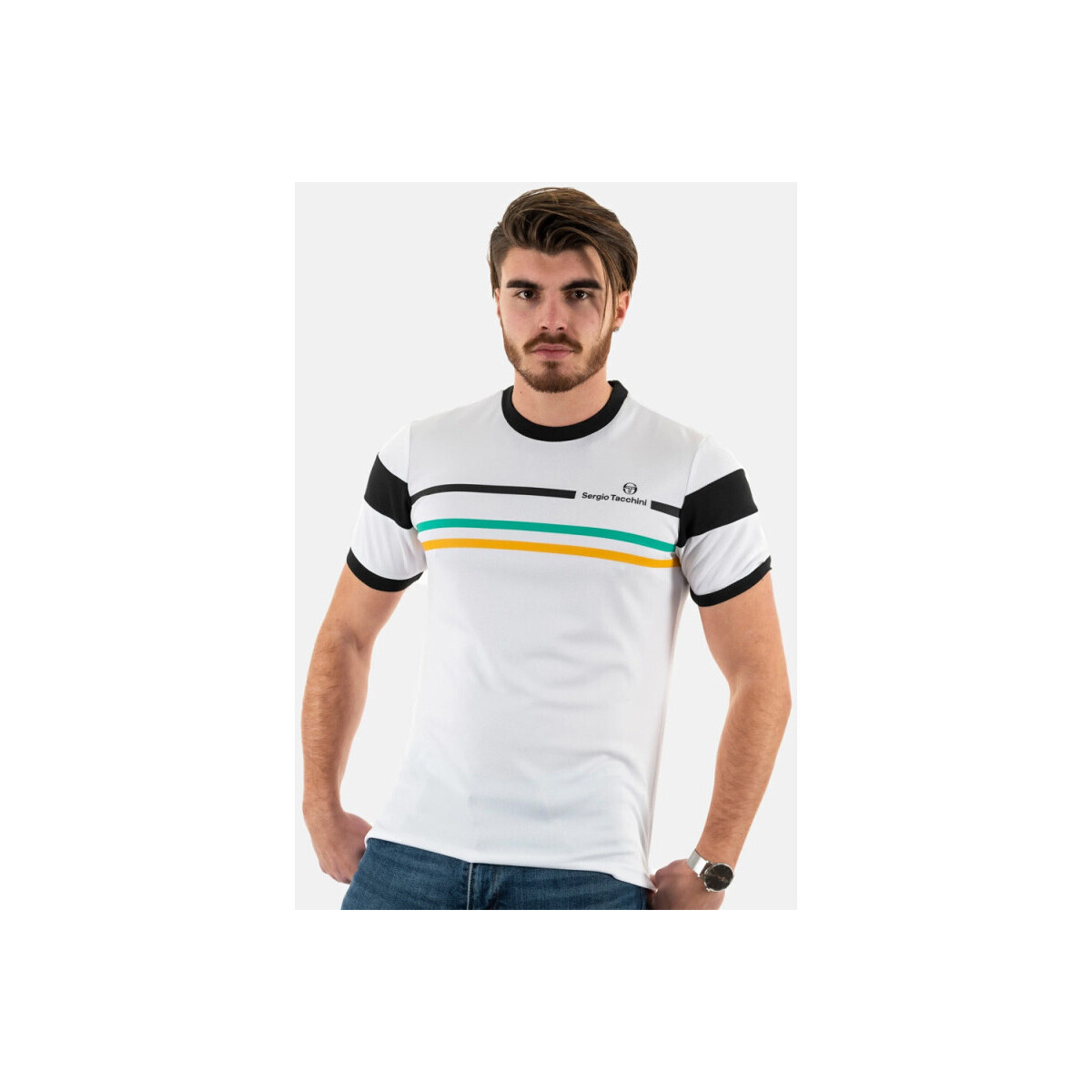 Vêtements Homme T-shirts & Polos Sergio Tacchini T-SHIRT  PLUG IN BLANC Blanc