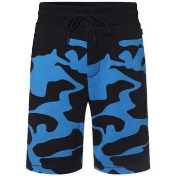 Vêtements Homme Shorts / Bermudas BOSS Short Lamson 83  bleu marine imprimé camouflage Bleu