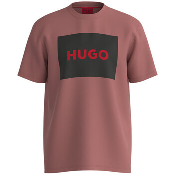 Vêtements Enfant T-shirts & Polos BOSS T-SHIRT ROSE EN COTON AVEC ÉTIQUETTE LOGO NOIR DULIVE222 HUG Rose