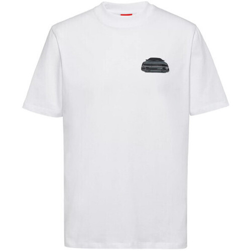 Vêtements Homme T-shirts & Polos BOSS T-SHIRT  DELECTRIC BLANC Blanc