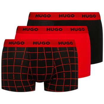 Sous-vêtements Homme Boxers BOSS Lot de trois boxers courts en coton avec taille en logo Noir