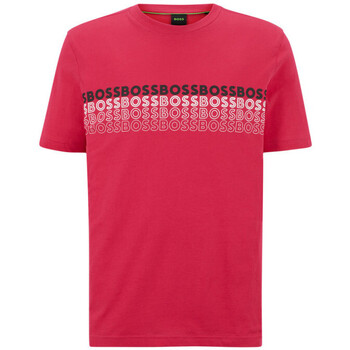 Vêtements Homme T-shirts & Polos BOSS T-SHIRT REGULAR FIT TEE 2  ROSE Rose