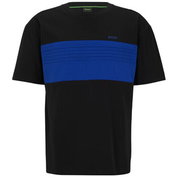 Vêtements Homme T-shirts & Polos BOSS T-SHIRT TEE 5  EN COTON POLYESTER NOIR Noir