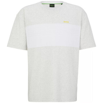 Vêtements Homme T-shirts & Polos BOSS T-SHIRT TEE 5  EN COTON POLYESTER GRIS CHINÉ Gris