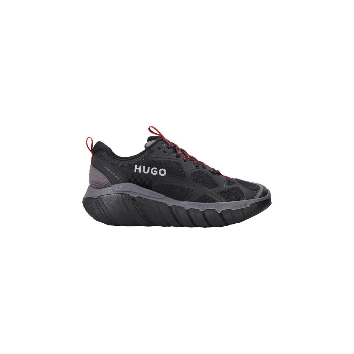 Chaussures Homme Baskets mode BOSS BASKETS XENO_RUNN_RFMX  NOIRES ROUGES Noir