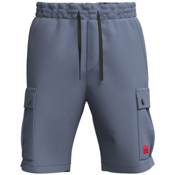 Vêtements Homme Shorts / Bermudas BOSS SHORT  AVEC POCHES CARGO ET ÉTIQUETTE LOGO ROUGE GARLIO2 Bleu