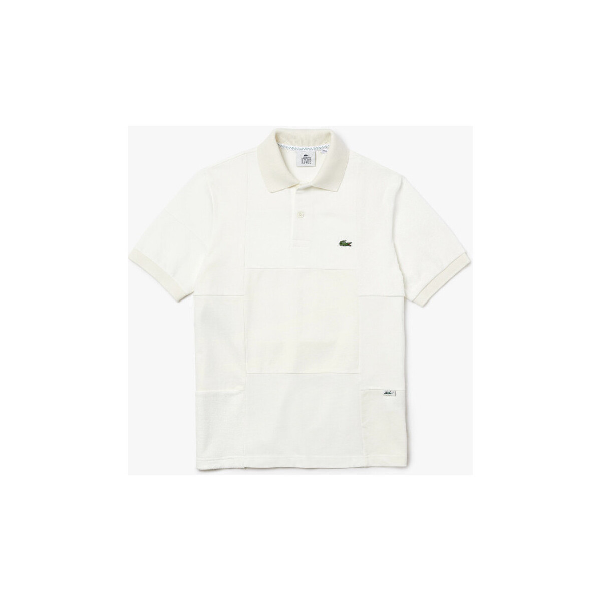 Vêtements Homme T-shirts & Polos Lacoste Polo  L!VE Héritage relax fit en piqué et éponge Blanc