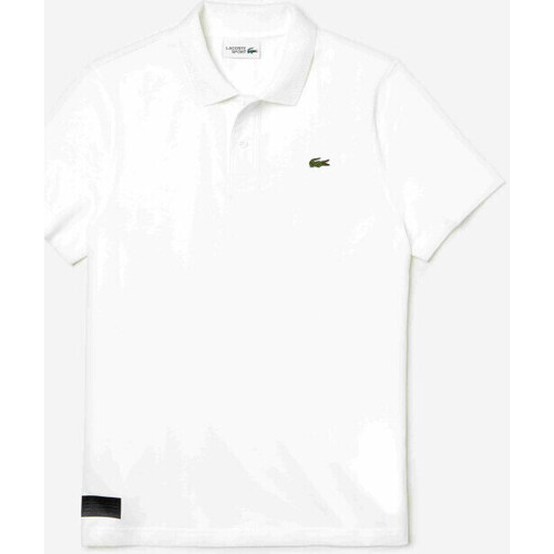 Vêtements Homme T-shirts & Polos Lacoste Polo  SPORT blanc en jersey de coton Blanc