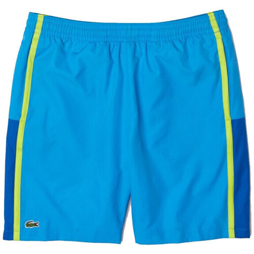 Vêtements Homme Shorts peplum / Bermudas Lacoste SHORT LÉGER  SPORT EMPIÈCEMENT COLOR BLOCK BLEU Bleu
