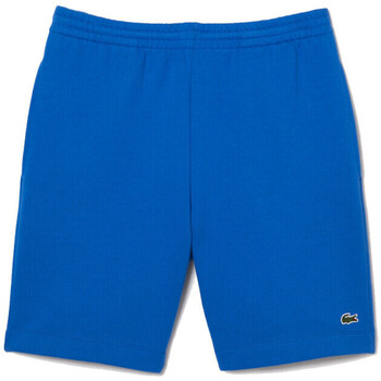 Vêtements Homme Shorts peplum / Bermudas Lacoste SHORT HOMME  EN MOLLETON GRATTÉ DE COTON BIOLOGIQUE B Bleu