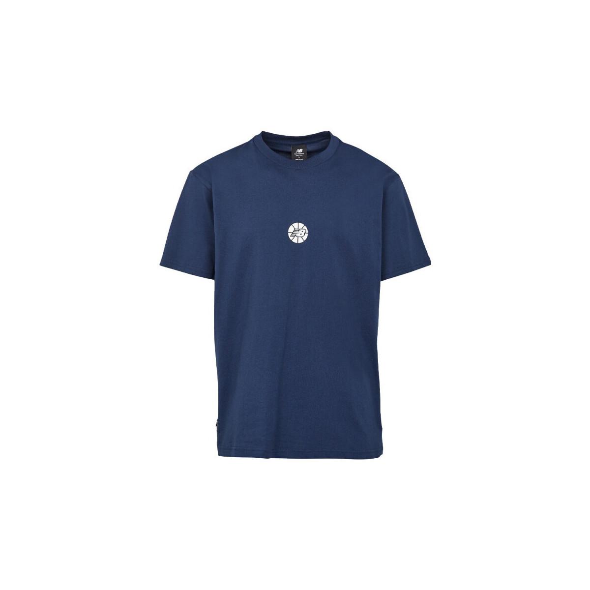 Vêtements Homme T-shirts & Polos New Balance T-SHIRT  HOOPS FUNDAMENTALS BLEU MARINE Bleu