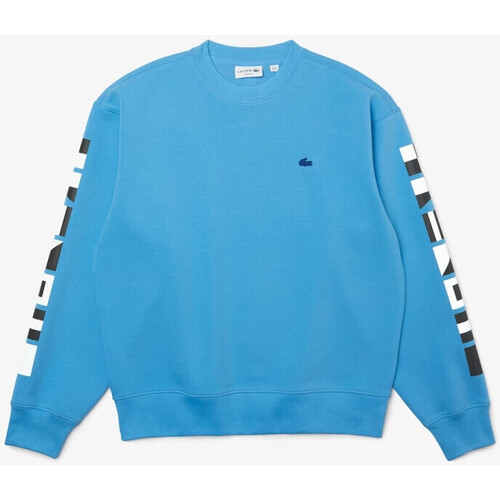 Vêtements Homme Sweats Lacoste Sweatshirt  homme loose fit avec imprimé réfléchissan Bleu