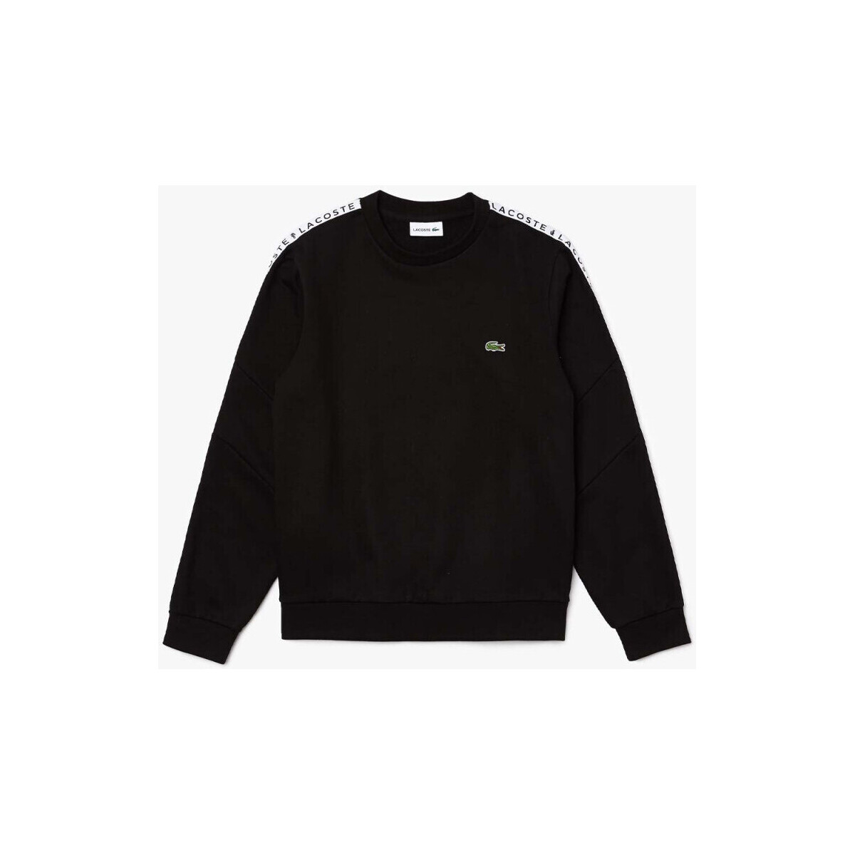 Vêtements Homme Sweats Lacoste Sweatshirt à col rond  en molleton manches color-bloc Noir