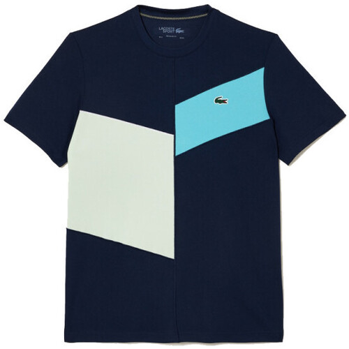 Vêtements Homme T-shirts & Polos Lacoste T-SHIRT  TENNIS REGULAR FIT SANS COUTURE Bleu