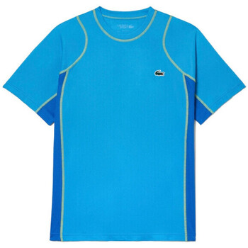 Vêtements Homme T-shirts & Polos RC4008 Lacoste T-SHIRT HOMME  TENNIS EN PIQUÉ INDEMAILLABLE BLEU Bleu