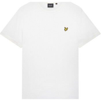 Vêsweater Homme T-shirts & Polos Lyle & Scott T-SHIRT  MILANO TRIM BLANC Blanc