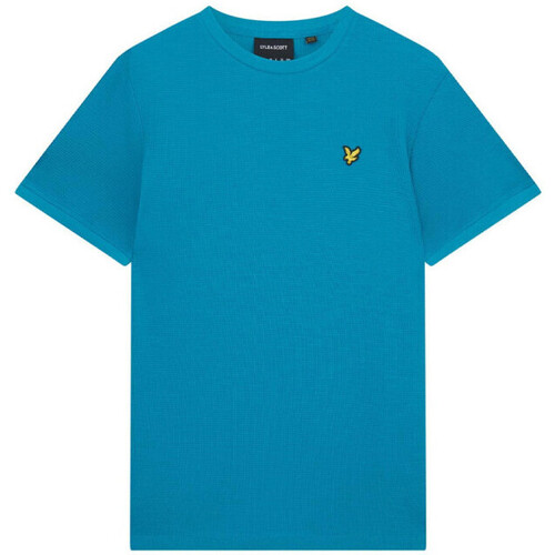Vêtements Homme T-shirts & Polos Lyle & Scott T-SHIRT  MILANO TRIM BLEU Bleu