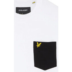 Vêtements Homme T-shirts & Polos Lyle & Scott T-SHIRT  CONTRAST POCKET BLANC Blanc