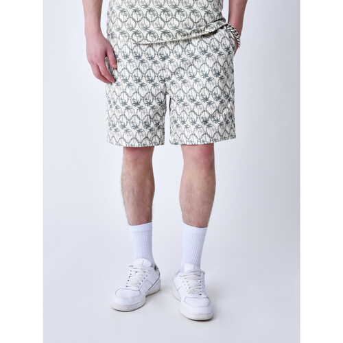 Vêtements Homme striped Shorts / Bermudas Project X Paris Short 2440108 Blanc