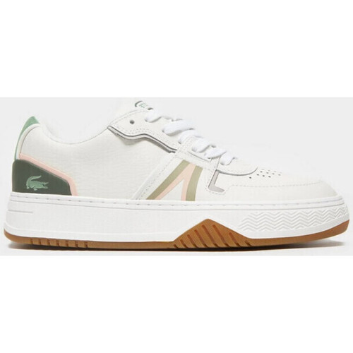 Chaussures Femme Baskets mode Treino Lacoste Baskets  L001 0321 1SFA WHT/DKGRY Leather Blanc