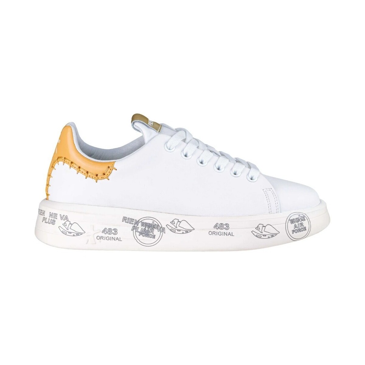 Chaussures Femme Baskets mode Premiata BELLE 6711 Blanc
