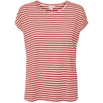 Vêtements Femme T-shirt Essentials Cropped Logo vermelho branco mulher Vero Moda 160588VTPE24 Rouge
